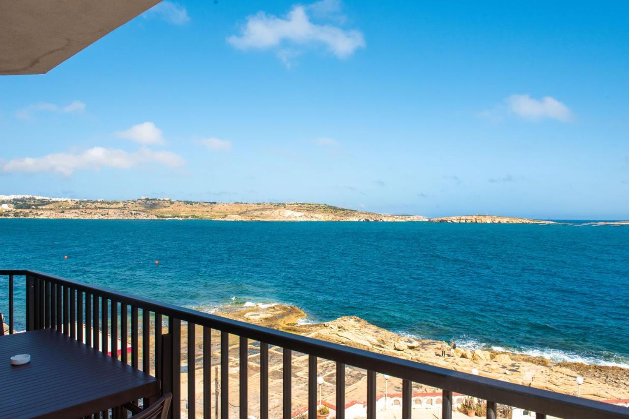 Islet Promenade Seafront 1 Bedroom Apartment With Sea View Balcony By Getawaysmalta St. Paul's Bay Exterior foto