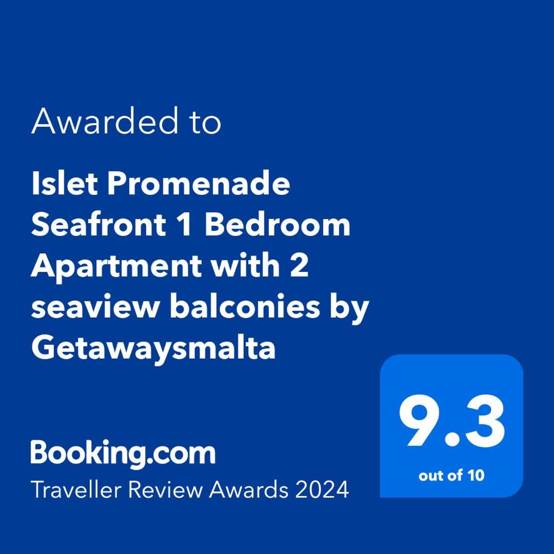 Islet Promenade Seafront 1 Bedroom Apartment With Sea View Balcony By Getawaysmalta St. Paul's Bay Exterior foto
